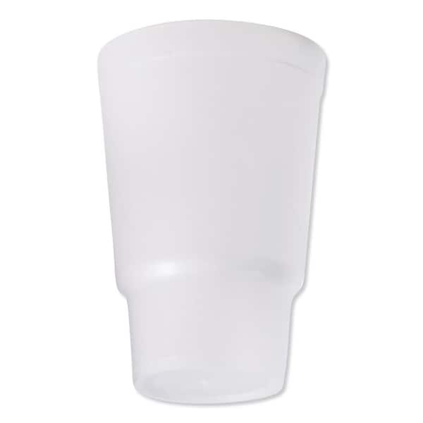 DART White Vented Disposable Foam Cup Lids, Fits 6 oz. to 32 oz