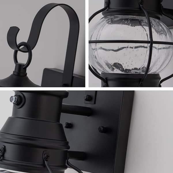 EDISLIVE 1-Light Black Integrated LED Dusk to Dawn Sensor Outdoor