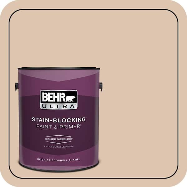 BEHR ULTRA 1 gal. #N250-2A Bali Sand Extra Durable Eggshell Enamel Interior Paint & Primer
