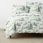 Company Cotton Lakeview Multi-Colored King Bamboo Sateen Duvet Cover