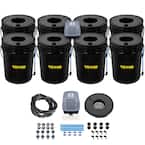 DWC Hydroponic System 5 Gal. Buckets Deep Water Culture Growing Bucket Hydroponics Grow Kit for Outdoor (8-Pack)