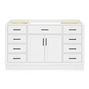 Hepburn 60 in. W x 21.5 in. D x 34.5 in. H Bath Vanity Cabinet without Top in White