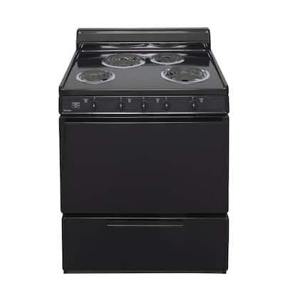 Premier 20 in. 2.42 cu. ft. Battery Spark Ignition Gas Range in Black ...