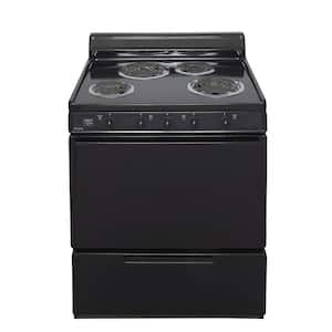 30 in. 3.91 cu. ft. Electric Range in Black