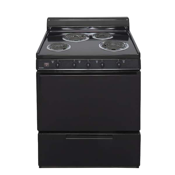 Unbranded 30 in. 3.91 cu. ft. Electric Range in Black