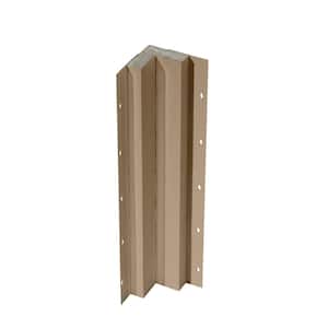 5/4 in. x 3 in. x 10 ft. French Gray Woodgrain Composite Prefinished Inside Corner Trim with Nail Fin