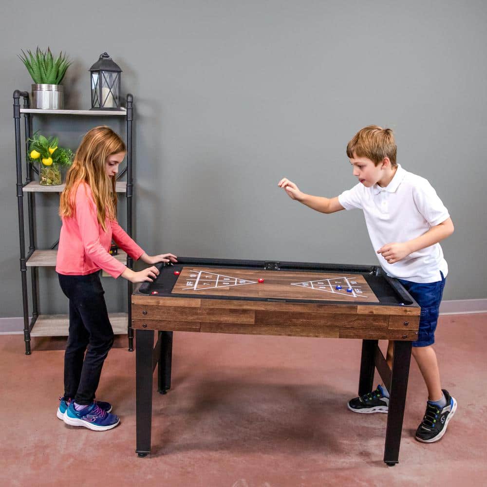 Sunnydaze 10-in-1 Multi-Game Table with Dark Wood Finish