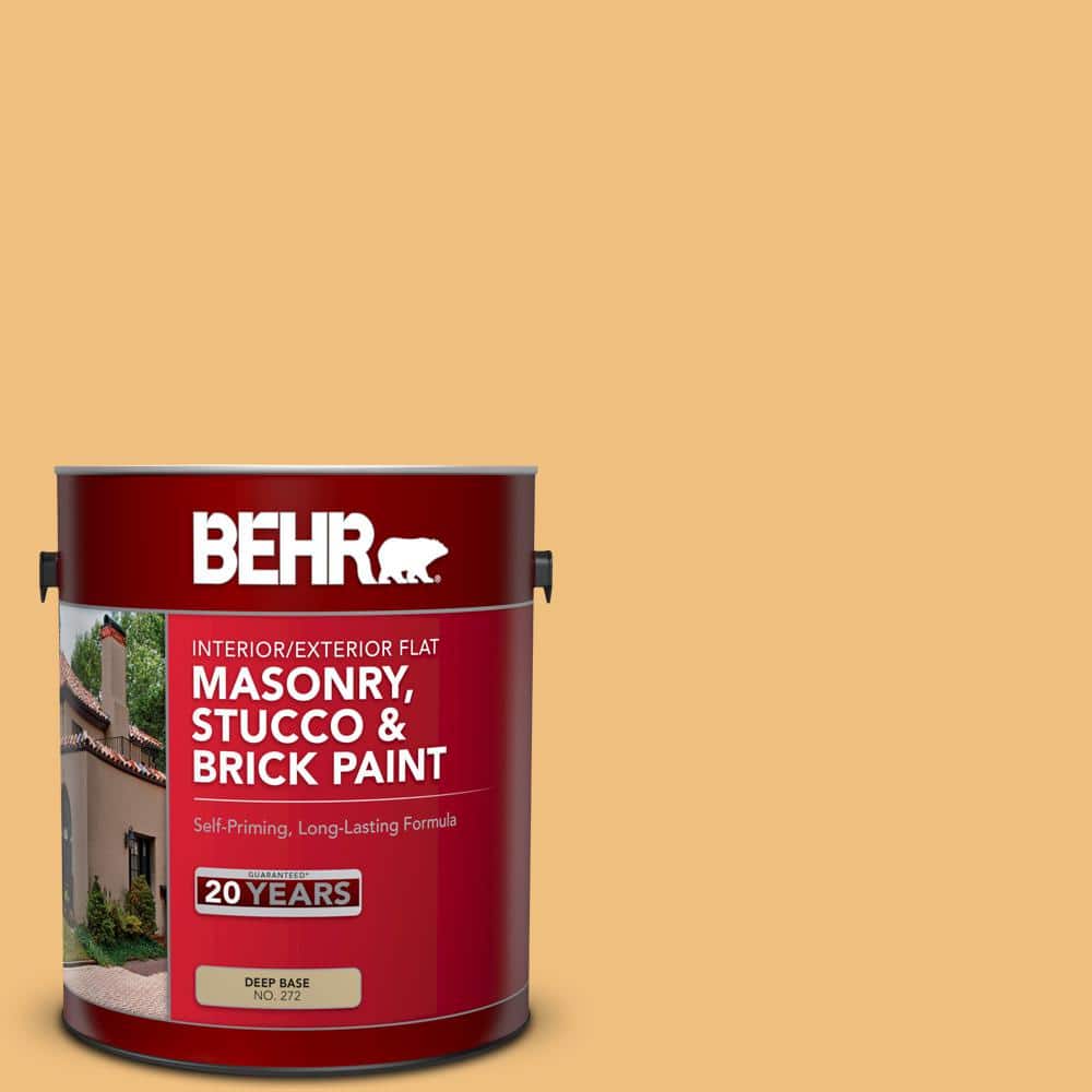 1 gal. #MS-36 Mayan Maize Flat Interior/Exterior Masonry, Stucco and Brick 