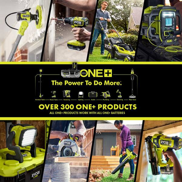thumbnail image 2 of RYOBI 18V ONE+ Cordless Flexible LED Clamp Light - 400 Lumens With Adjustable Head 2 of 13