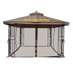 Replacement Mosquito Netting for 12 ft. x 12 ft. Gazebo - Brown