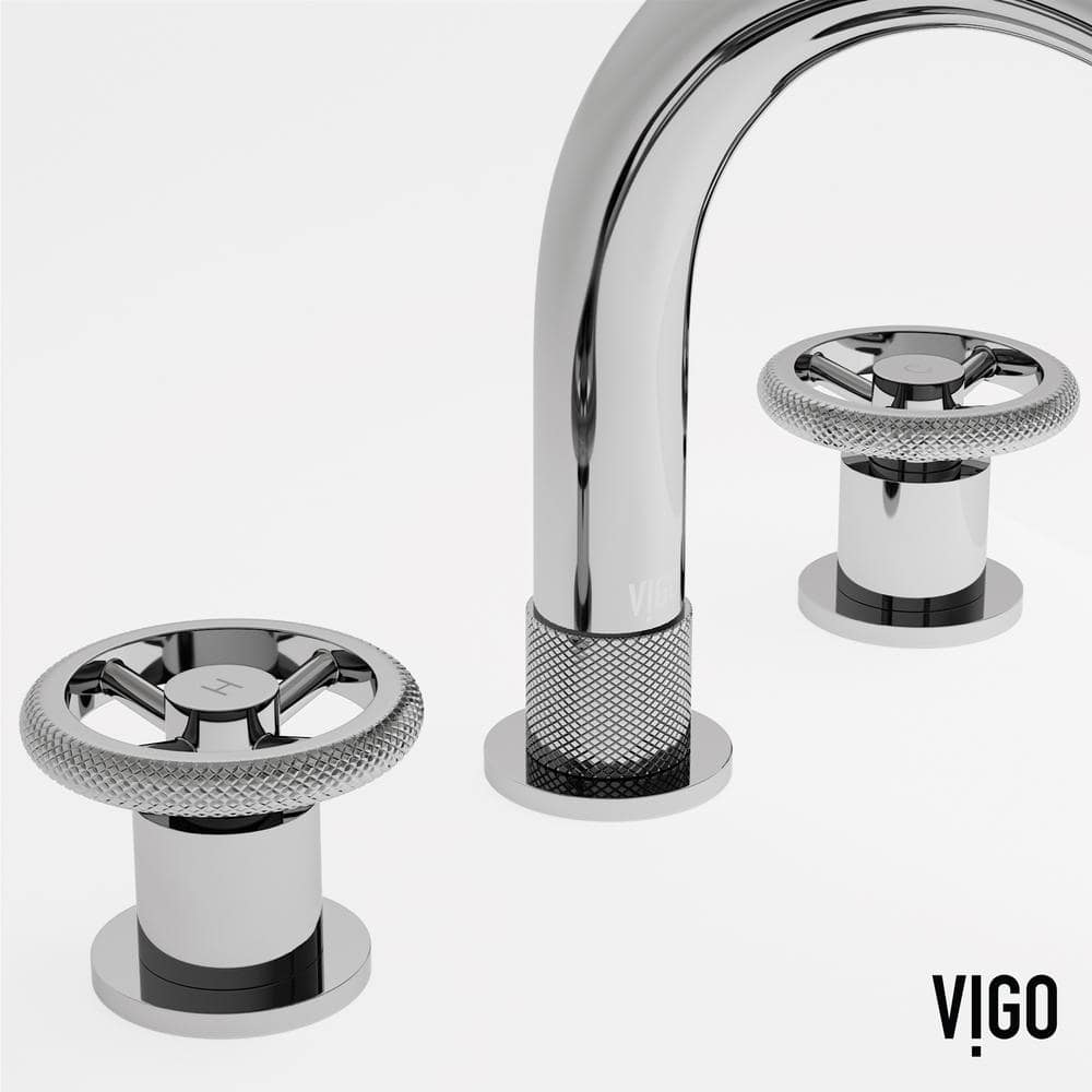 Wythe Chrome 8.5" Widespread Bathroom Faucet with Two Handles