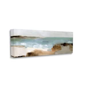 "Abstract Ocean Wave Landscape Muddy Earth Tones" by Victoria Barnes Unframed Print Abstract Wall Art 20 in. x 48 in.