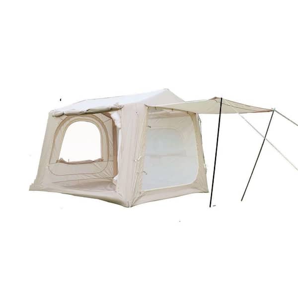 8 ft. x 10 ft. Beige Inflatable Tents for Camping, SUV tent