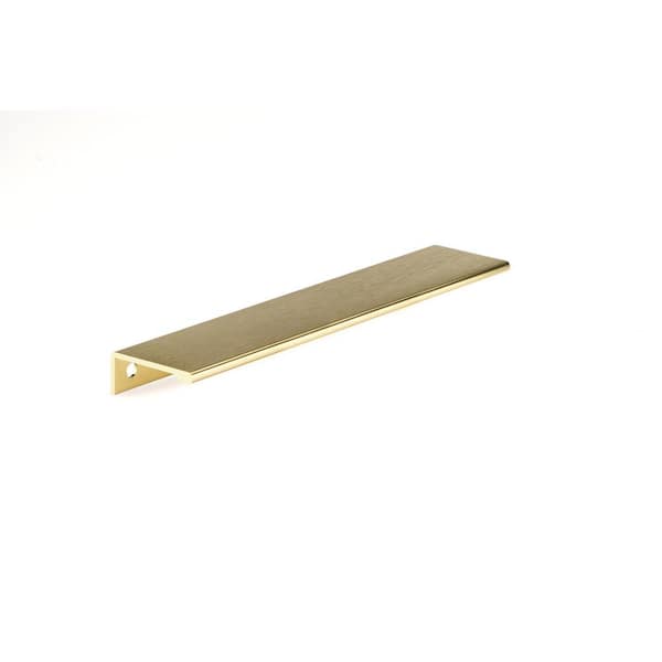 Richelieu Hardware Lincoln Collection 7 9/16 in. (192 mm) Satin Gold Modern Cabinet Finger Pull