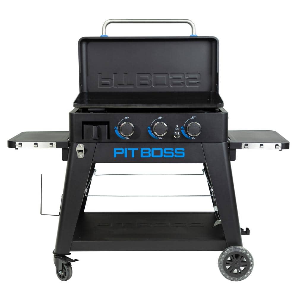Pit Boss Black 3-Burner Portable Gas Griddle with Ceramic Surface