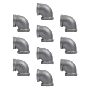 1/2 in. Iron Black 90° Elbow (10-Pack)