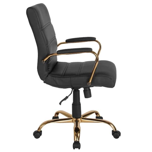 gold leg desk chair