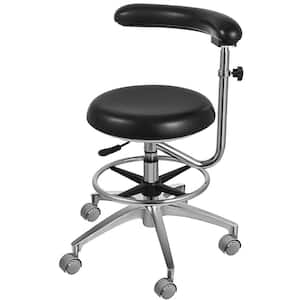Medical Dental Stool Chair  Chair Height Adjustable Doctor Chair Solid Black Cushion Composite Outdoor Dining Chair