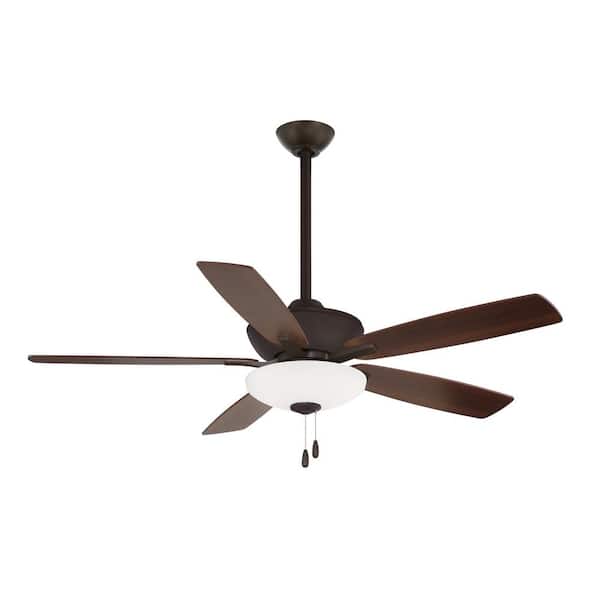 MINKA-AIRE Minute 52 in. Integrated LED Indoor Oil Rubbed Bronze Ceiling Fan with Light Kit