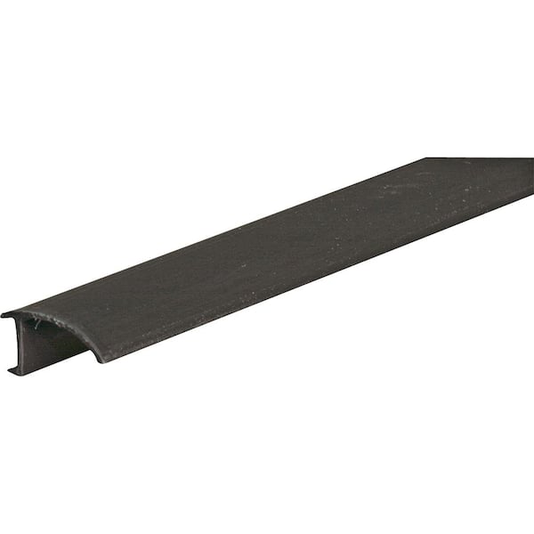9/32 in. x 1/2 in. x 72 in. Black Rigid Vinyl Glass Retainer Strips
