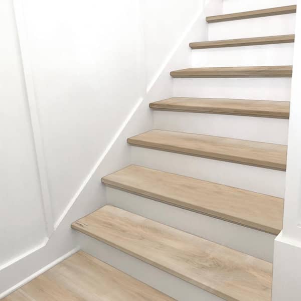 Alpine Mountain 31.75 mm. T x 12 in. W x 47.2 in. L Luxury Vinyl Stair Tread Eased Edge