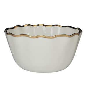 138 fl. Oz. Gold Porcelain Regency Deep Bowl