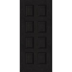 Regency 32 in. x 80 in. Universal Handing 8-Panel Onyx Stain Mahogany Fiberglass Front Door Slab