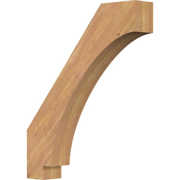 Ekena Millwork 5 1/2"W x 30"D x 36"H Imperial Smooth Knee Brace, Western Red Cedar