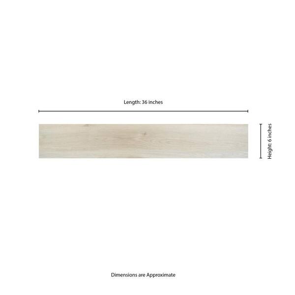 Benson Nero 6 in. x 36 in. Matte Porcelain Floor and Wall Tile (13.5 sq. ft./Case)