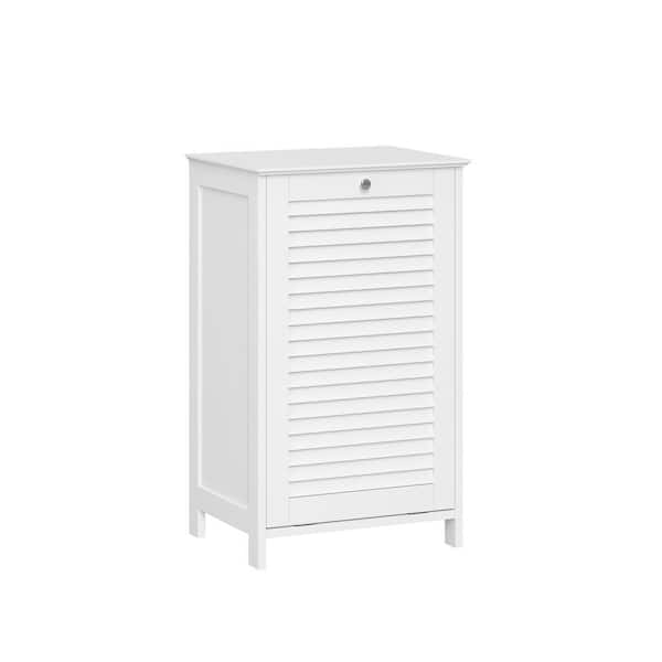 Ellsworth 18 in. W x 14 in. D x 30 in. H Tilt-Out Laundry Hamper Cabinet with Removable Cloth Storage Bag in White