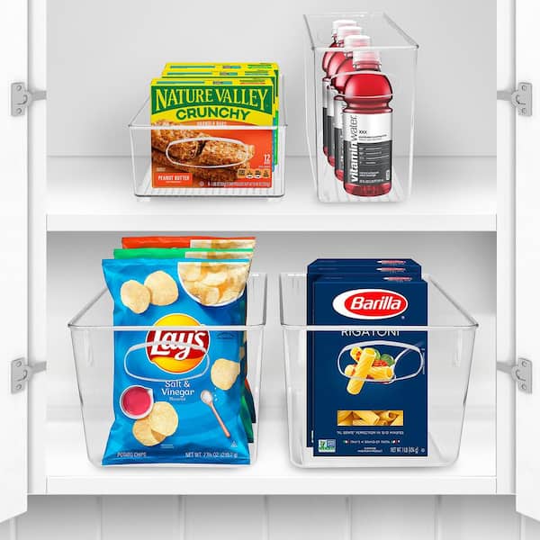 Sorbus Refrigerator and Freezer Organizer Bin Set, 4 Pieces