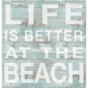 17.25 in. x 19.5 in. Better at the Beach Wall Decal