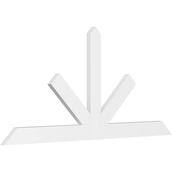 Ekena Millwork Saratoga 96 in. W x 44 in. H x 2 in. D Signature Polyurethane Bracket