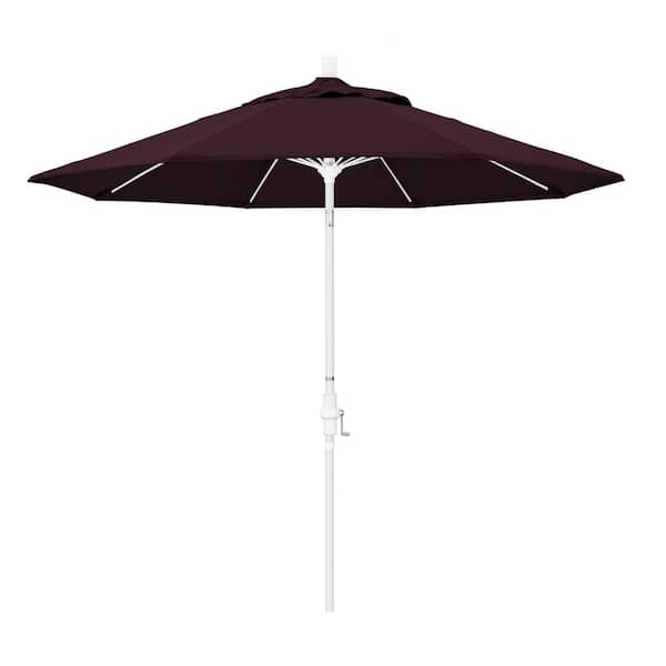 California Umbrella 9 ft. Fiberglass Collar Tilt Patio Umbrella in Purple Pacifica