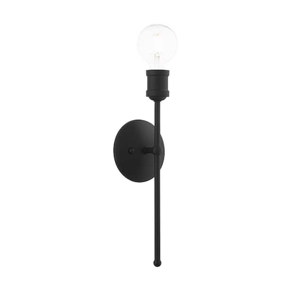 AVIANCE LIGHTING Beckford 5 in. 1-Light Black ADA Wall Sconce