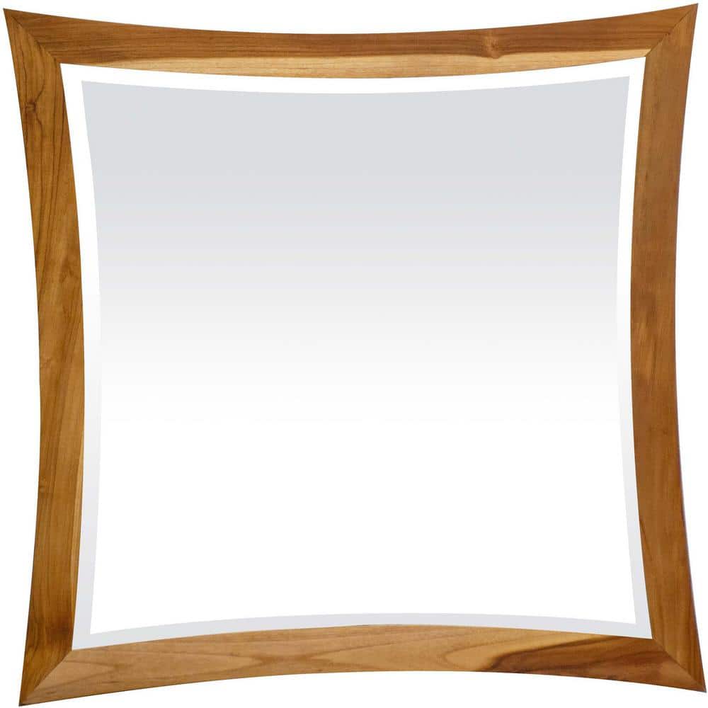 Curvature 36 in. W x 35 in. H Framed Rectangular Beveled Edge Bathroom Vani