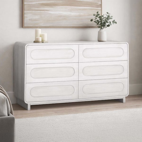 Teamson Home Tenley Modern 6-Drawer Wood Dresser, Storage Cabinet with Push-Open Drawers Teamson Home Tenley Modern 6-Drawer Wood Dresser, Storage Cabinet with Push-Open Drawers