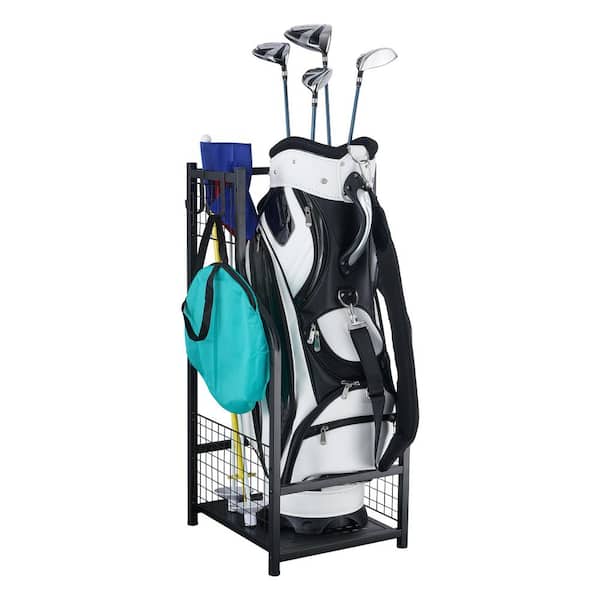 1-Bag Garage Storage Stand for Golf Bags and Clubs
