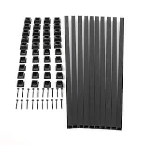 25 in. Snap and Lock Polycarbonate with Aluminum Baluster Kits Square (Case with 10 Kits)