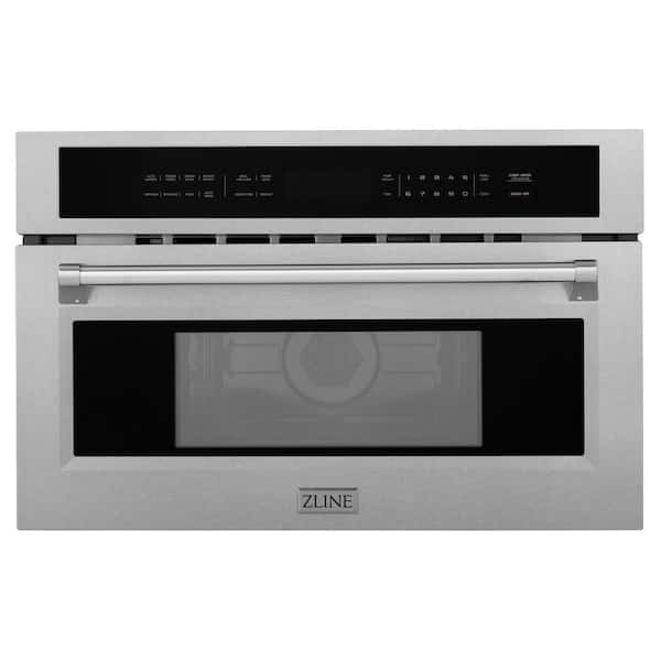 ZLINE Kitchen and Bath 30 in. 1.6 cu ft. Built-in Convection Microwave Oven in Satin Stainless Steel with Speed and Sensor Cooking