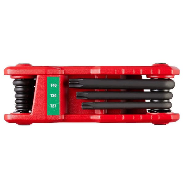 Milwaukee 8-Key Folding Torx Hex Key Set with 17- Key