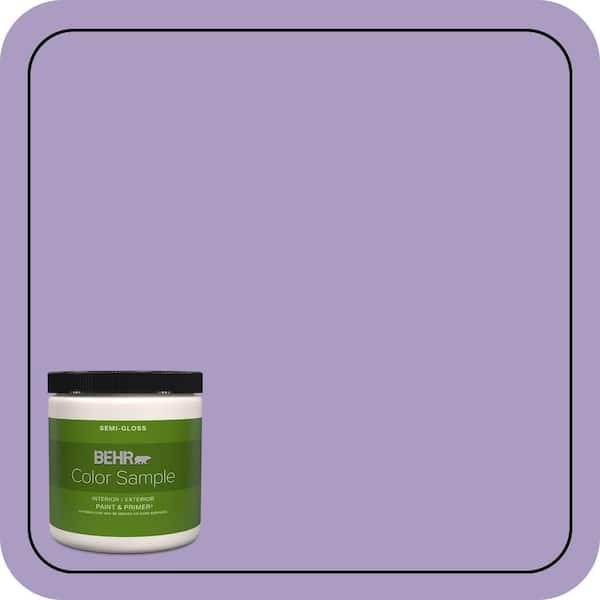 BEHR PREMIUM PLUS 8 oz. #M560-4 Evening Slipper Semi-Gloss Interior/Exterior Paint & Primer Color Sample