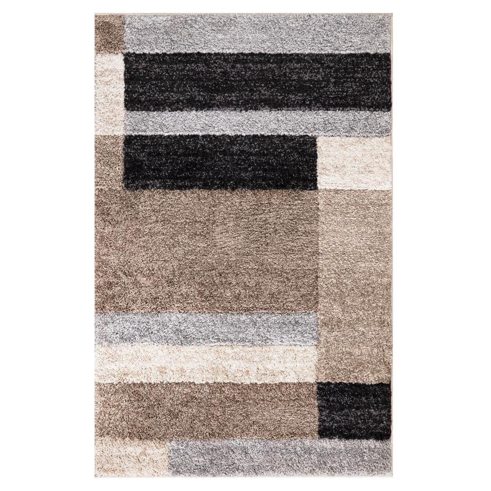 Home Decorators Collection Square MultiColored 3 ft. x 4 ft. Geometric