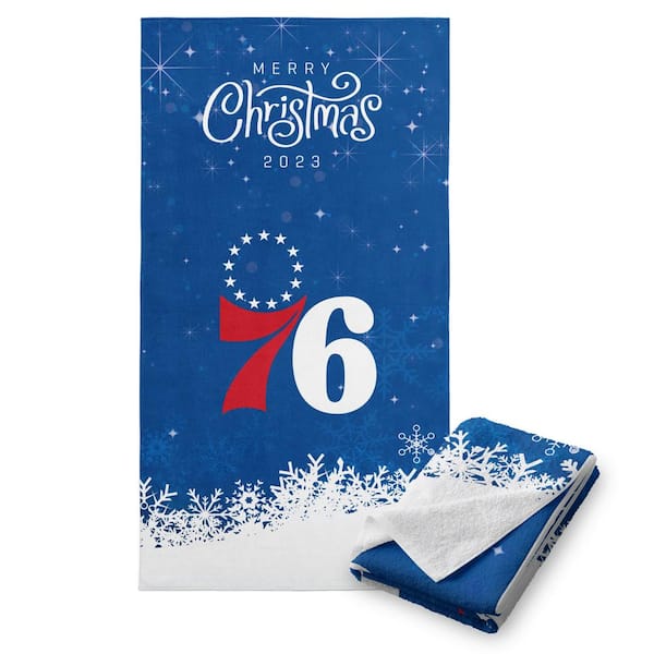 THE NORTHWEST GROUP NBA Christmas 2023 76Ers Printed Multicolor Beach Towel
