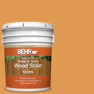 BEHR 1 gal. #310D-4 Gold Buff Solid Color House and Fence Exterior Wood  Stain 01101 - The Home Depot