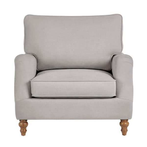 Home Decorators Collection Canfield Evere Stone Gray Accent Chair (34.65 in. W x 33.86 in. H)