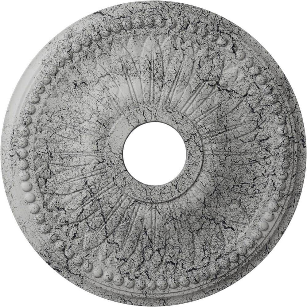 1-1/2 in. x 18 in. x 18 in. Polyurethane Bailey Ceiling Medallion, Ultra Pure White Crackle price history on PriceWatchPro