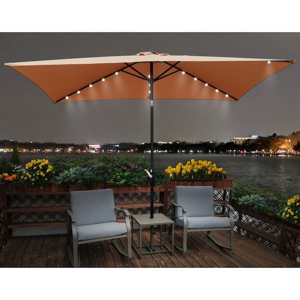 lighted patio table