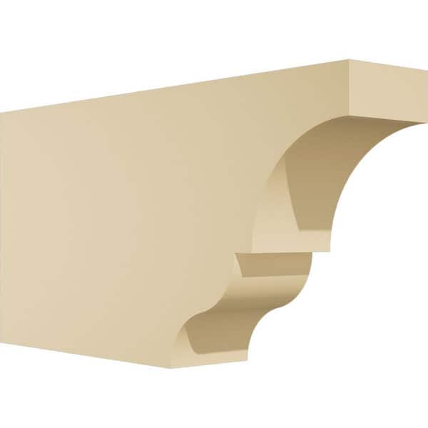 Ekena Millwork Standard Asheboro 3 in. W x 8 in. H x 16 in. D Signature Urethane Rafter Tail Outlooker