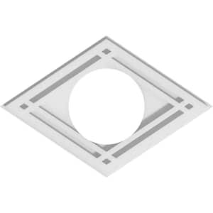 1 in. P X 14 in. W X 9-3/8 in. H X 5 in. ID Diamond Architectural Grade PVC Contemporary Ceiling Medallion